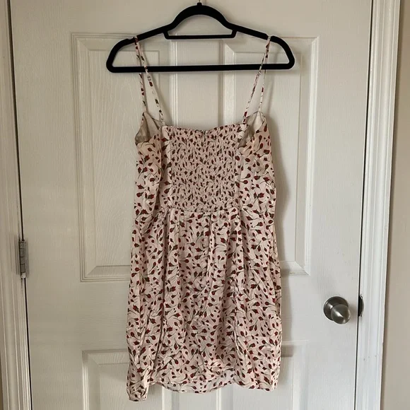 Reformation Kosta Silk Floral Print Mini Dress In Marion Size 12